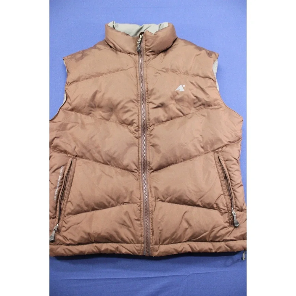 Eastern Mountain Outdoors Goose Down Puffer Vest Brown Size‎ Medium Womens